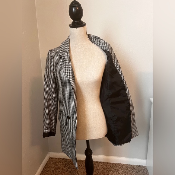 Forever 21 Houndstooth Fashion Jacket Size Small - Picture 10 of 12